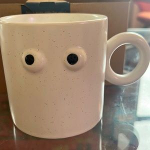 Googly eye mug with speckles - never used!